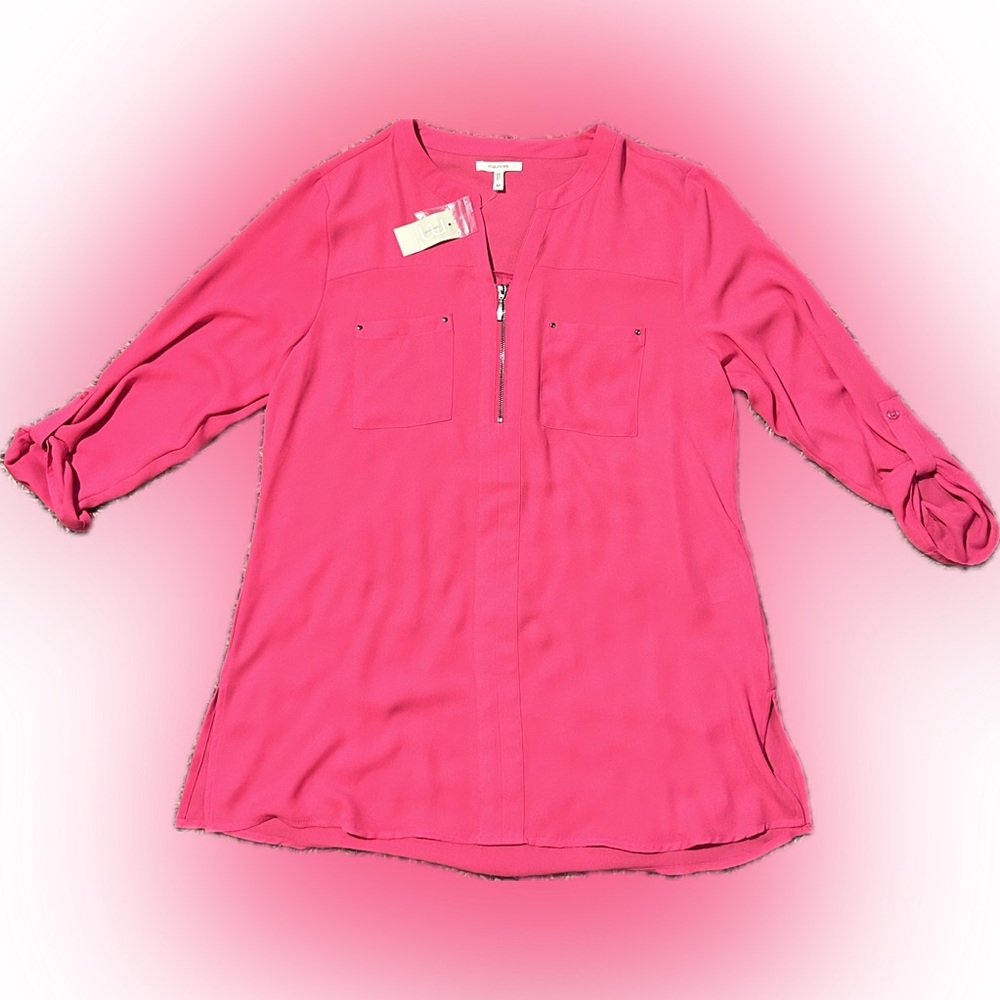 *2/15* NWT Maurices Pink Women’s Blouse